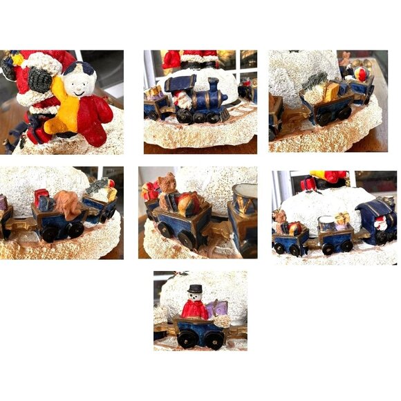 VTG Musical Bear with Train Wind Up Christmas Holiday Collection Santa N… - Picture 10 of 12